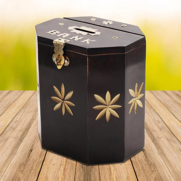 Wooden Money Bank